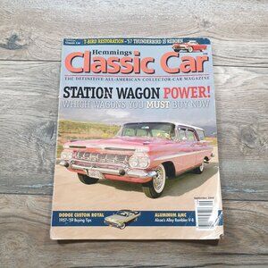 Hemmings Classic Car Magazine September 2008 Station Wagon Issue Collector Auto